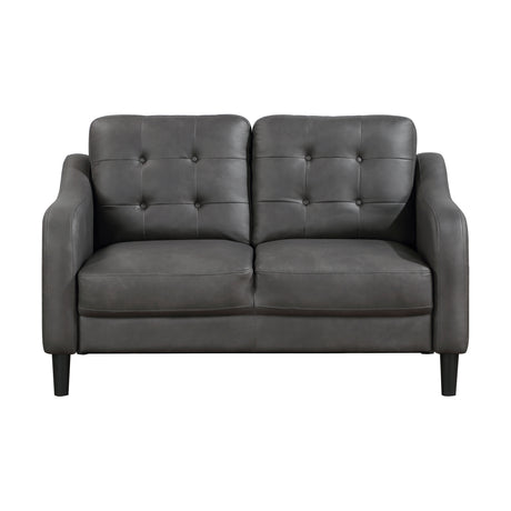 Mallory Gray Loveseat from Homelegance - Luna Furniture