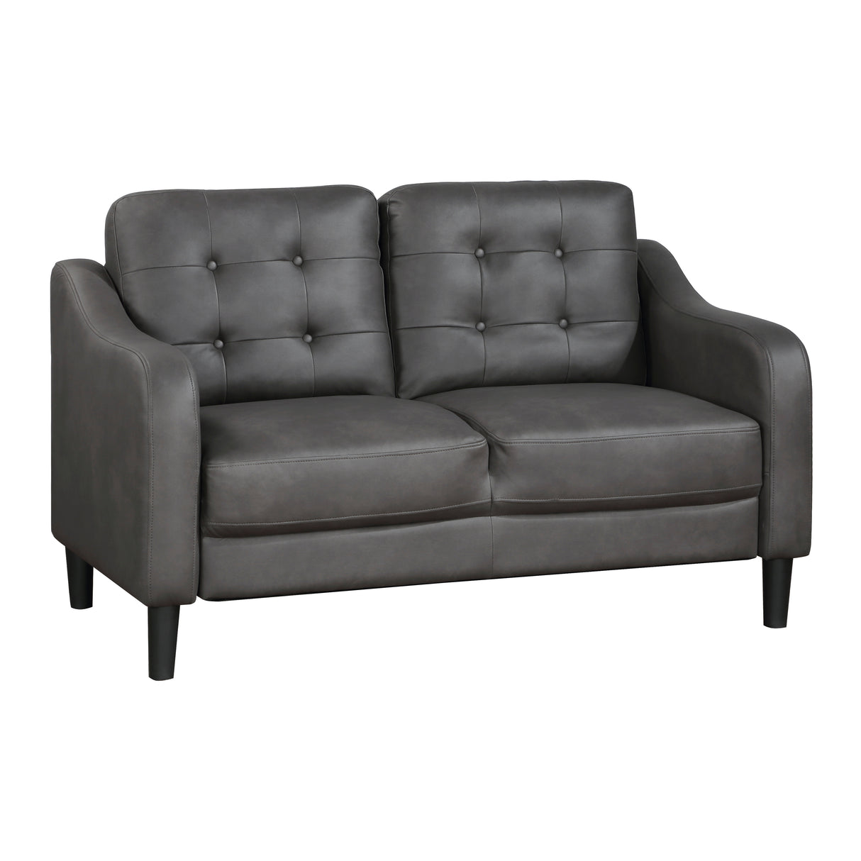 Mallory Gray Loveseat from Homelegance - Luna Furniture