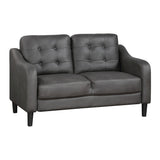 Mallory Gray Loveseat from Homelegance - Luna Furniture