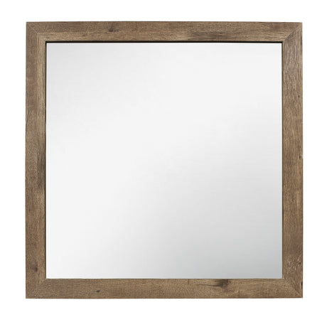 Mandan Weathered Pine Mirror (Mirror Only) from Homelegance - Luna Furniture