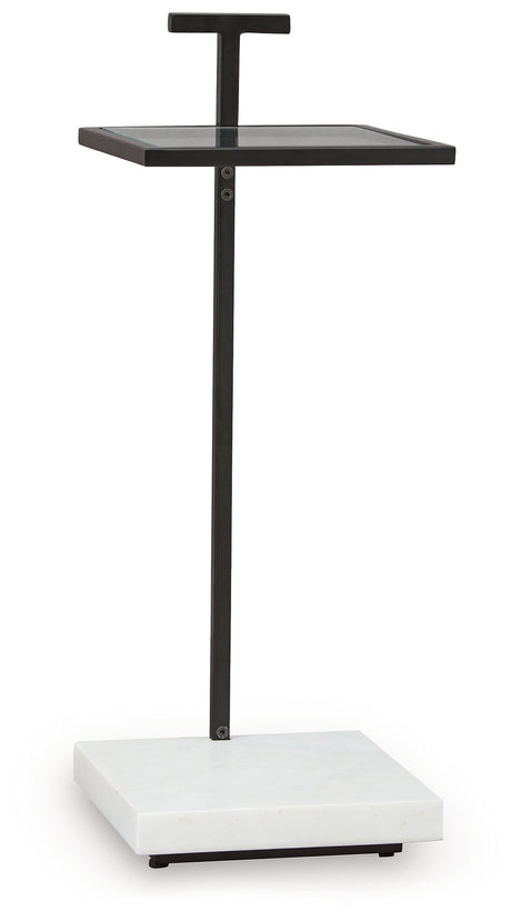 Mannill Black/White Accent Table from Ashley - Luna Furniture