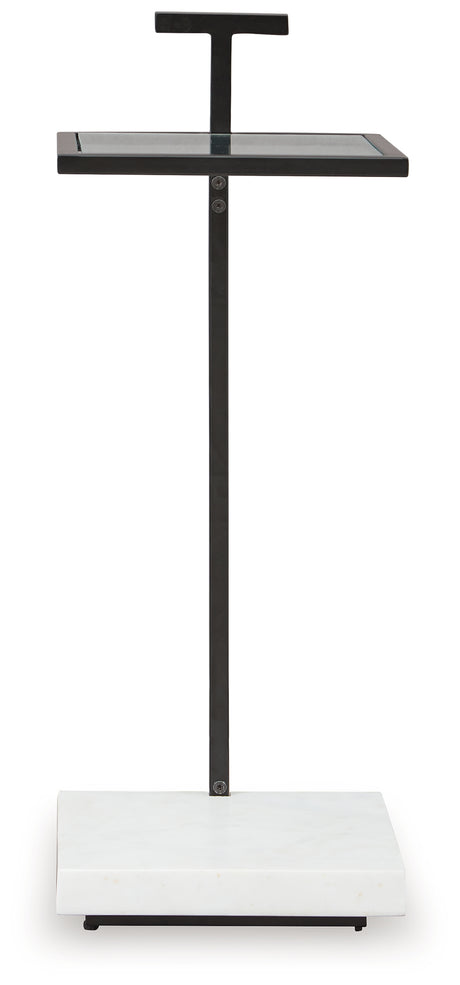 Mannill Black/White Accent Table from Ashley - Luna Furniture