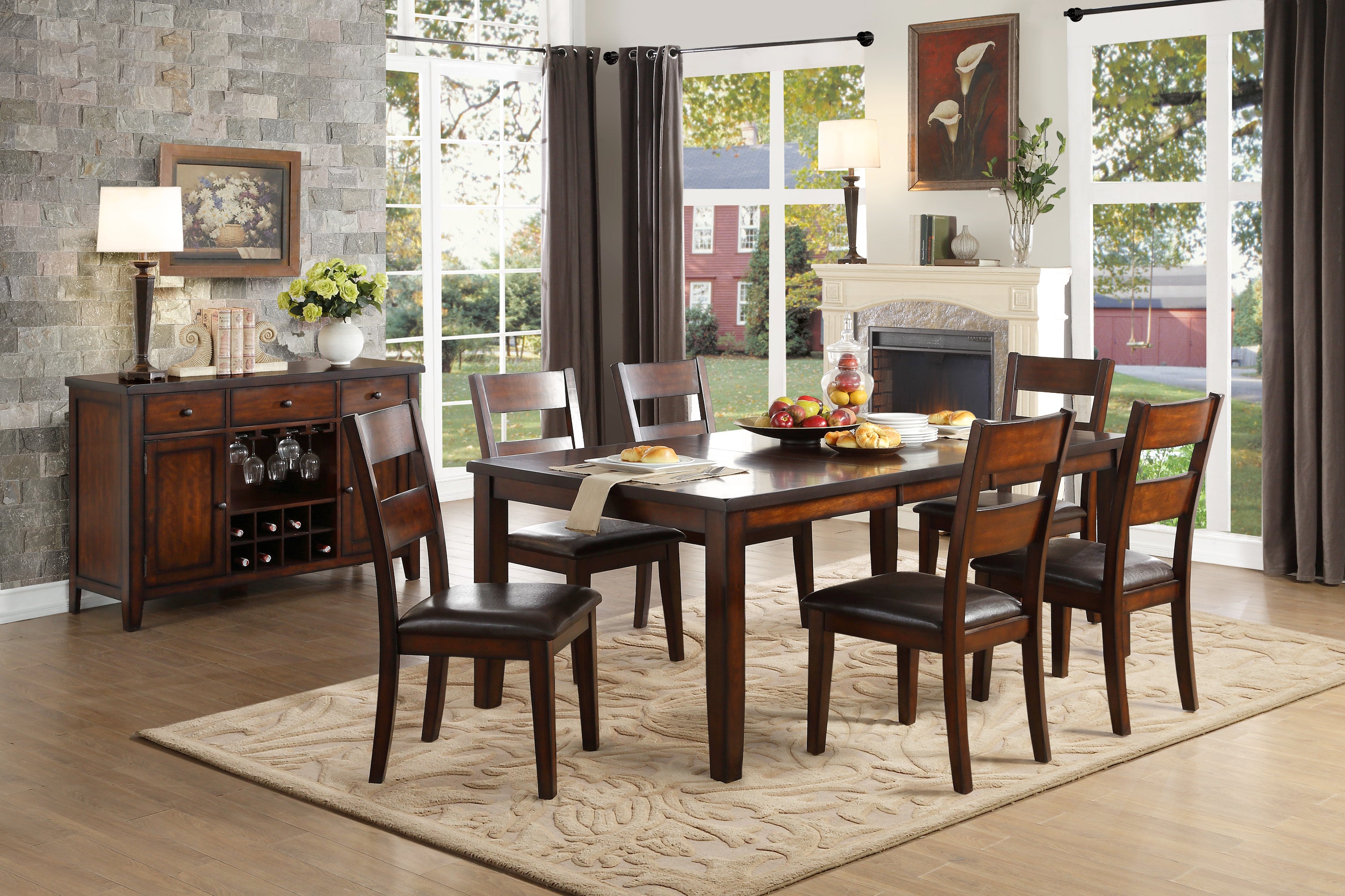 Homelegance Mantello Dining Set - Thumbnail 2