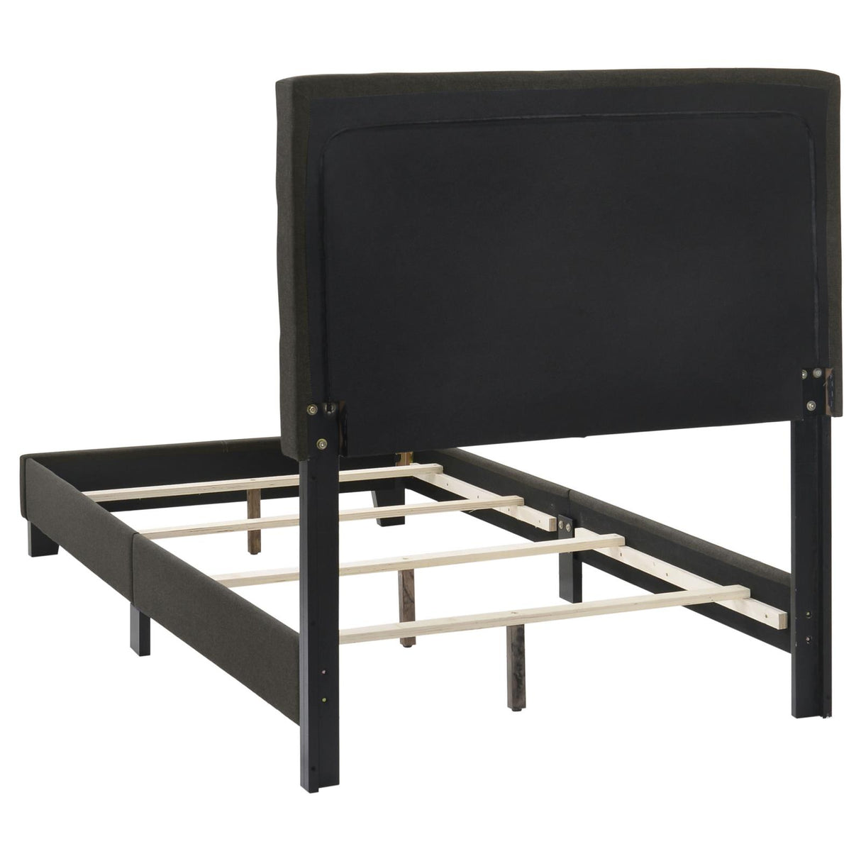 Mapes Charcoal Tufted Upholstered Twin Bed from Coaster - Luna Furniture