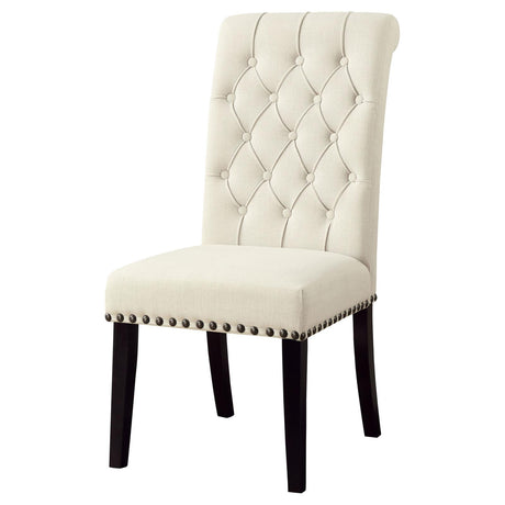 Mapleton Beige Tufted Back Upholstered Side Chairs, Set of 2 from Coaster - Luna Furniture