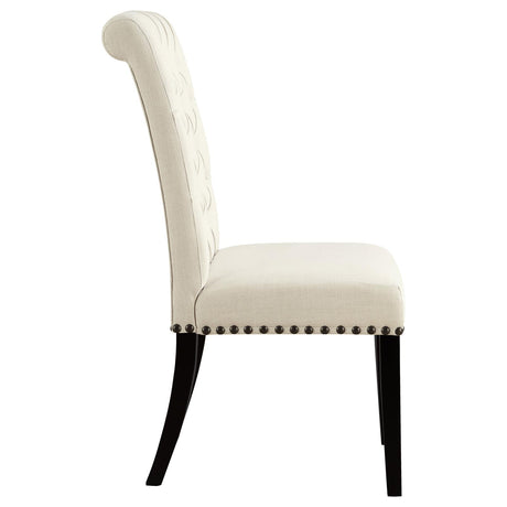 Mapleton Beige Tufted Back Upholstered Side Chairs, Set of 2 from Coaster - Luna Furniture