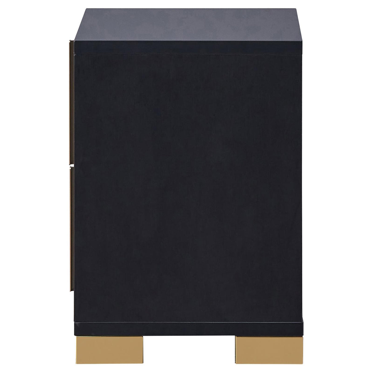 Marceline Black 2-Drawer Nightstand from Coaster - Luna Furniture