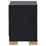 Marceline Black 2-Drawer Nightstand from Coaster - Luna Furniture