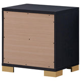 Marceline Black 2-Drawer Nightstand from Coaster - Luna Furniture