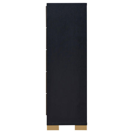 Marceline Black 5-Drawer Chest from Coaster - Luna Furniture