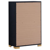 Marceline Black 5-Drawer Chest from Coaster - Luna Furniture