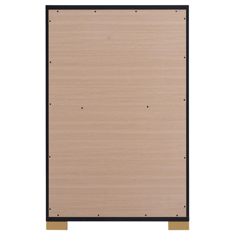 Marceline Black 5-Drawer Chest from Coaster - Luna Furniture