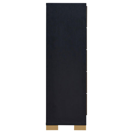 Marceline Black 5-Drawer Chest from Coaster - Luna Furniture
