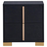 Marceline Black 5-Piece LED Queen Bedroom Set from Coaster - Luna Furniture