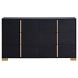 Marceline Black 6-Drawer Dresser from Coaster - Luna Furniture