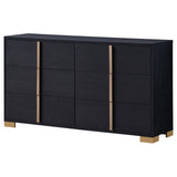 Marceline Black 6-Drawer Dresser from Coaster - Luna Furniture