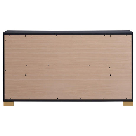 Marceline Black 6-Drawer Dresser from Coaster - Luna Furniture