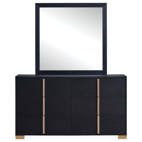 Marceline Black LED Panel Bedroom Set from Coaster - Luna Furniture