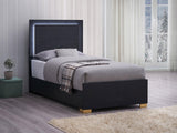 Marceline Black LED Twin Bed from Coaster - Luna Furniture