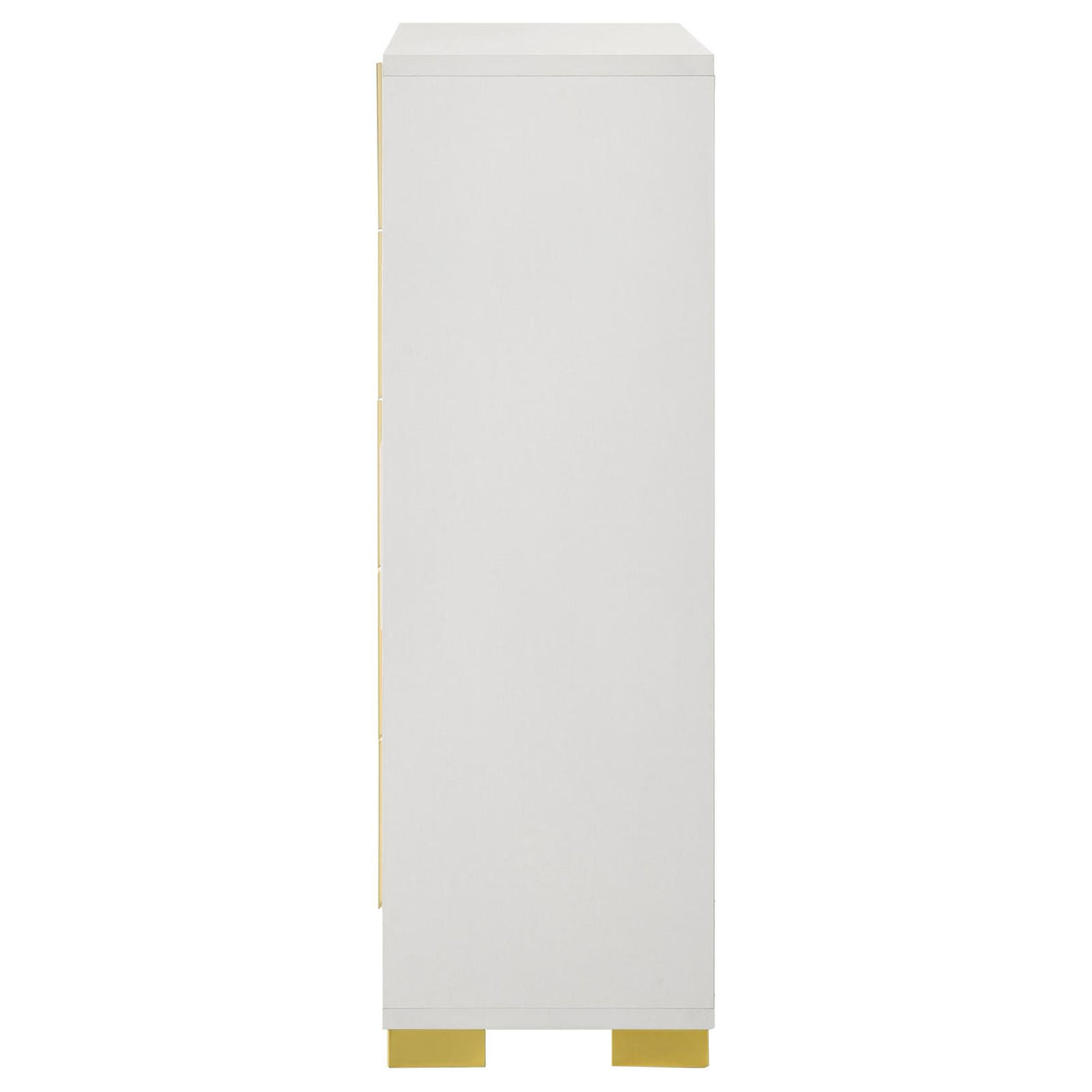 Marceline White 5-Drawer Chest from Coaster - Luna Furniture