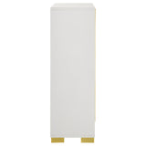 Marceline White 5-Drawer Chest from Coaster - Luna Furniture