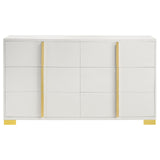 Marceline White 6-Drawer Dresser from Coaster - Luna Furniture