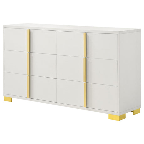 Marceline White 6-Drawer Dresser from Coaster - Luna Furniture