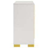 Marceline White 6-Drawer Dresser from Coaster - Luna Furniture