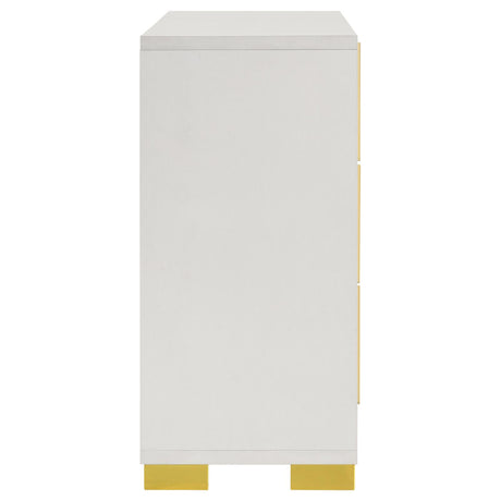 Marceline White 6-Drawer Dresser from Coaster - Luna Furniture