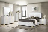Marceline White LED Full Bed from Coaster - Luna Furniture