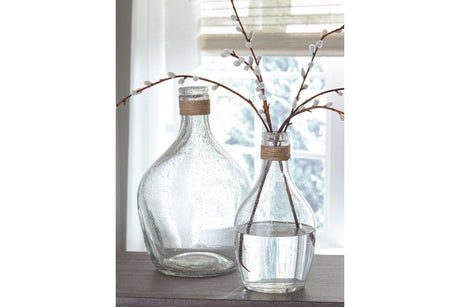 Marcin Clear Vase from Ashley - Luna Furniture
