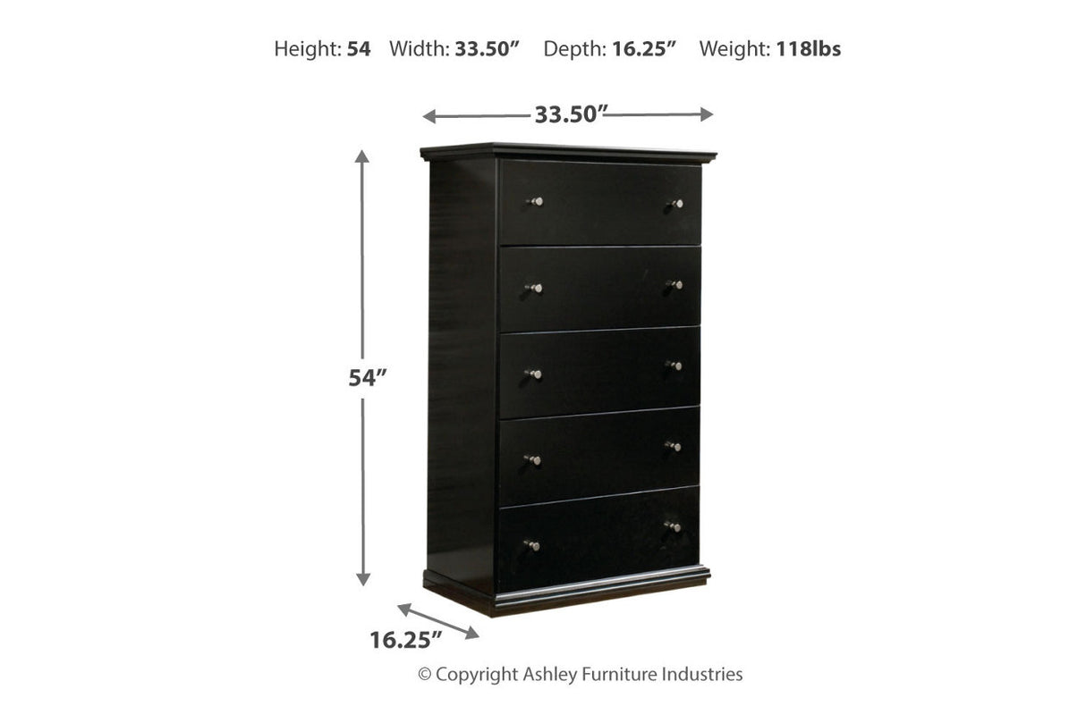 Maribel Black Chest of Drawers from Ashley - Luna Furniture