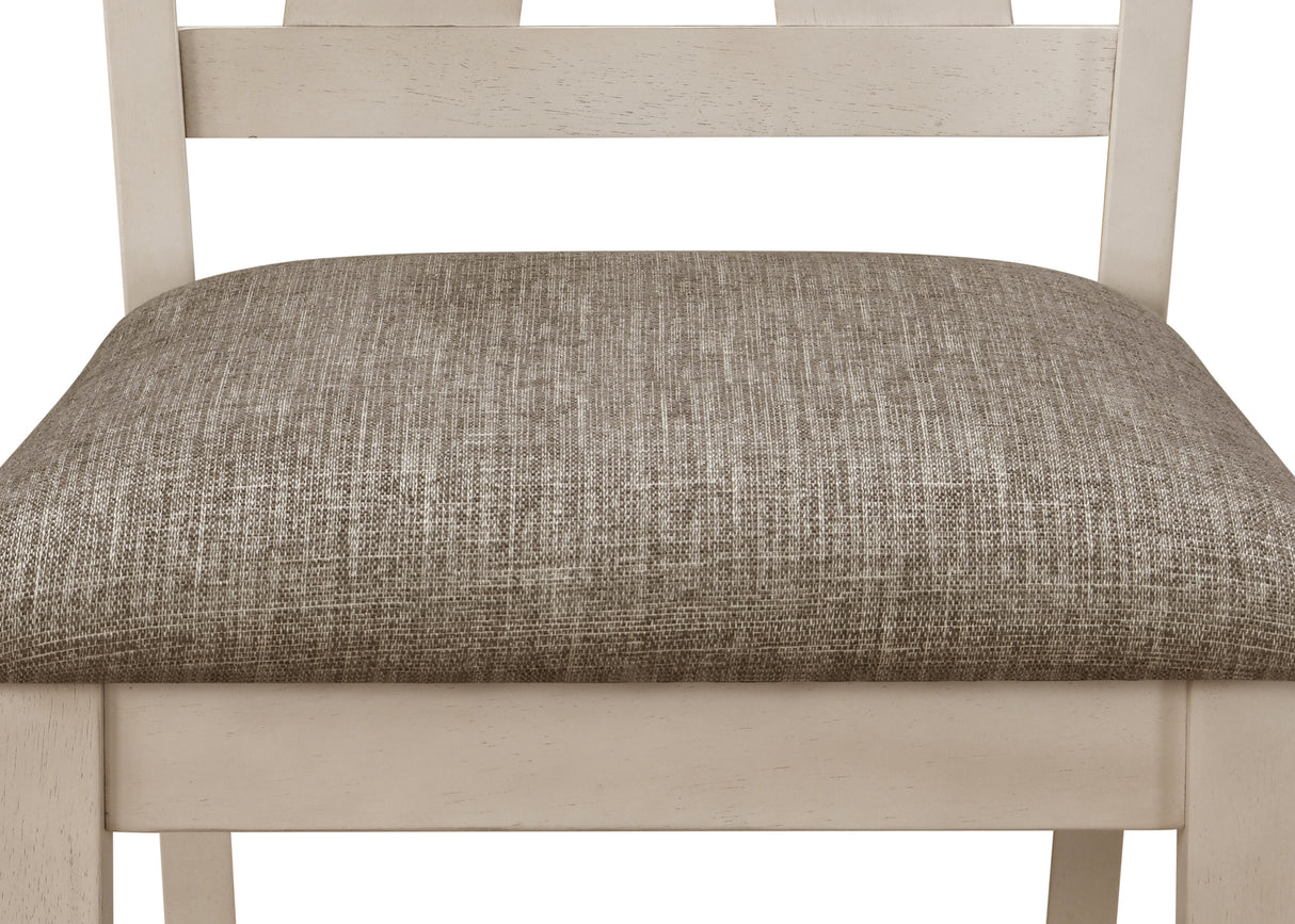 Maribelle Chalk/Gray Dining Chair, Set of 2 from Crown Mark - Luna Furniture