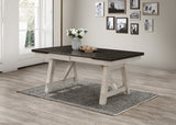 Maribelle Chalk/Gray Dining Table from Crown Mark - Luna Furniture