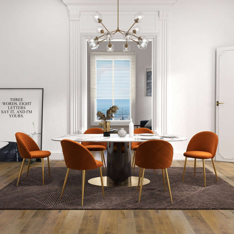 Marion Mid Century Modern Dining Chair (Set of 2) Cream Boucle from Midinmod - Luna Furniture