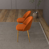 Marion Mid Century Modern Dining Chair (Set of 2) Cream Boucle from Ashcroft Furniture - Luna Furniture
