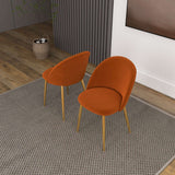 Marion Mid Century Modern Dining Chair (Set of 2) Cream Boucle from Ashcroft Furniture - Luna Furniture