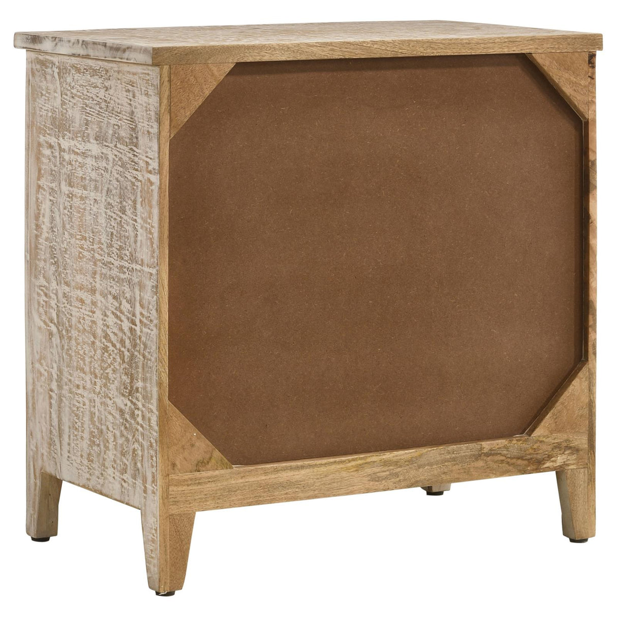 Mariska White Distressed 3-Drawer Wooden Accent Cabinet from Coaster - Luna Furniture