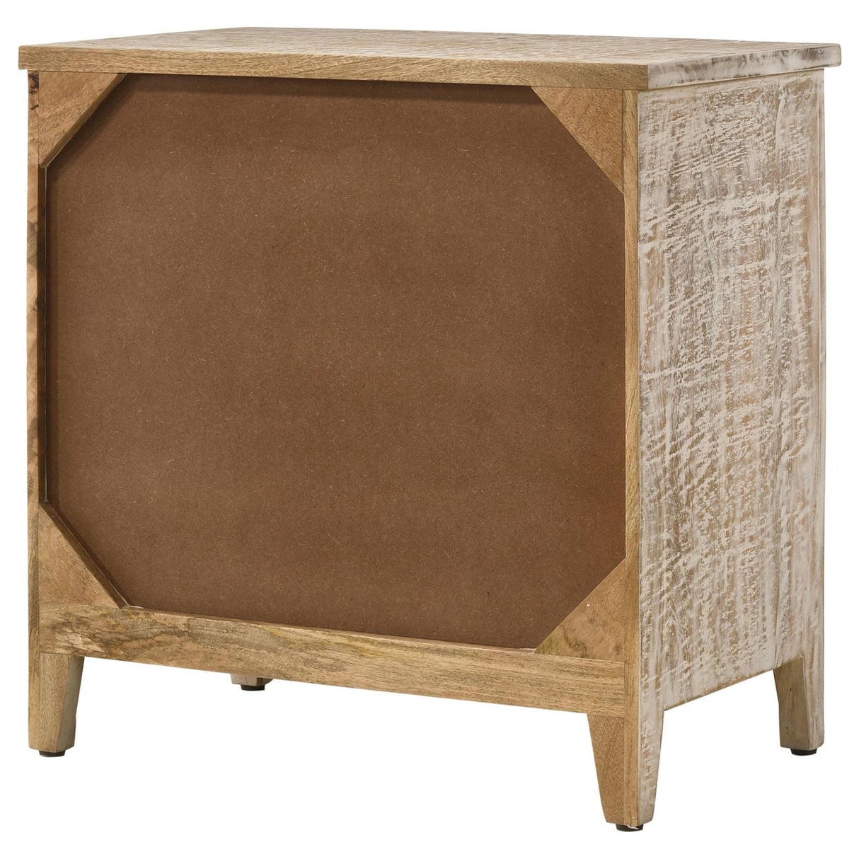 Mariska White Distressed 3-Drawer Wooden Accent Cabinet from Coaster - Luna Furniture