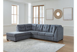 Marleton Denim 2-Piece LAF Chaise Sectional from Ashley - Luna Furniture