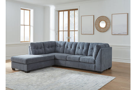 Marleton Denim 2-Piece LAF Chaise Sectional from Ashley - Luna Furniture