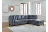 Marleton Denim 2-Piece RAF Chaise Sectional from Ashley - Luna Furniture