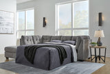 Marleton Gray 2-Piece LAF Chaise Sleeper Sectional from Ashley - Luna Furniture