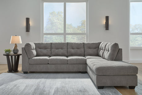 Marleton Gray 2-Piece RAF Chaise Sectional from Ashley - Luna Furniture