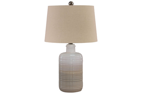 Marnina Taupe Table Lamp from Ashley - Luna Furniture