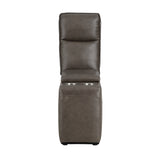 Maroni Dark Brown Leather 6-Piece Modular Power Reclining Sectional from Homelegance - Luna Furniture