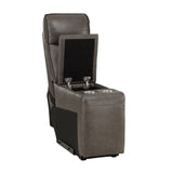 Maroni Dark Brown Leather 6-Piece Modular Power Reclining Sectional from Homelegance - Luna Furniture