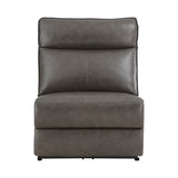 Maroni Dark Brown Leather 6-Piece Modular Power Reclining Sectional from Homelegance - Luna Furniture