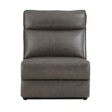 Maroni Dark Brown Leather 6-Piece Modular Power Reclining Sectional from Homelegance - Luna Furniture