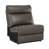 Maroni Dark Brown Leather 6-Piece Modular Power Reclining Sectional from Homelegance - Luna Furniture